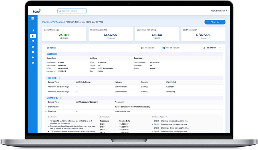 Open Dental Software - Insurance Refunds