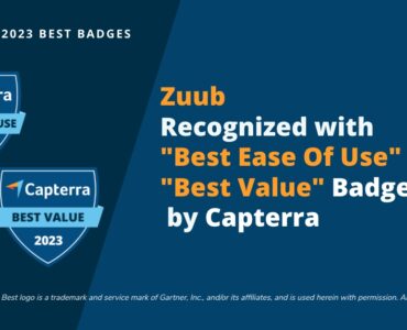 Capterra recognized Zuub as best ease of use and best value dental software